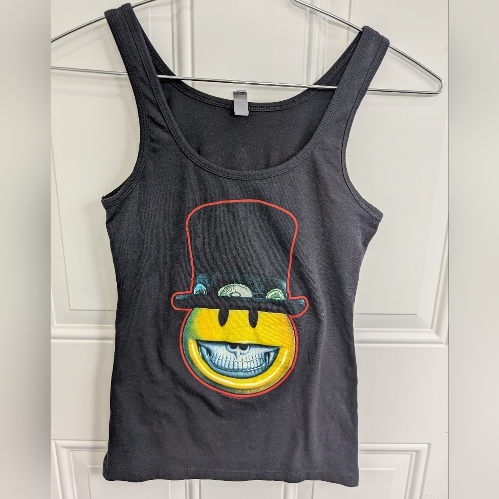Slash 2014 World On Fire Concert Tank Black Graphic Tank Top NWOT